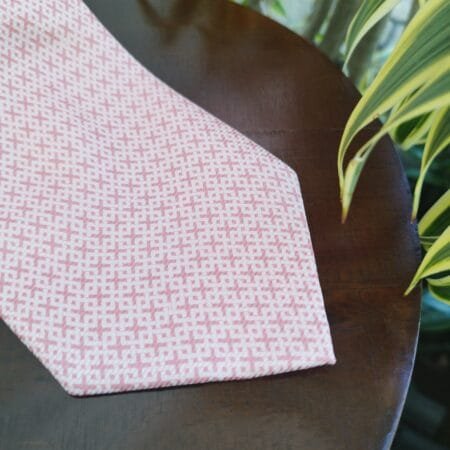 Gravata de Seda Rosa - Imagem 3