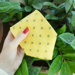 Gravata de Seda Amarela