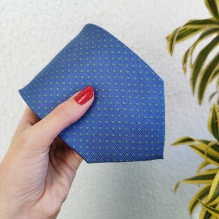 Gravata de Seda Azul - Imagem 2