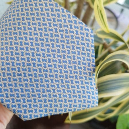 Gravata de Seda Azul - Imagem 3