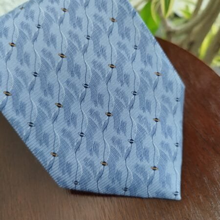 Gravata de Seda Azul - Imagem 3