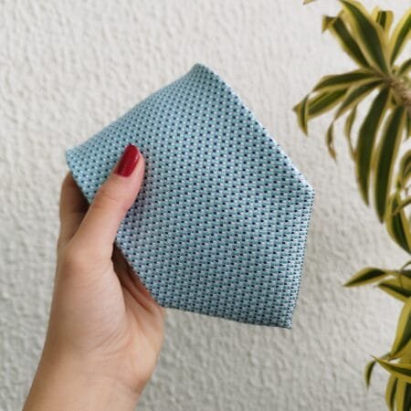 Gravata de Seda Azul - Imagem 2