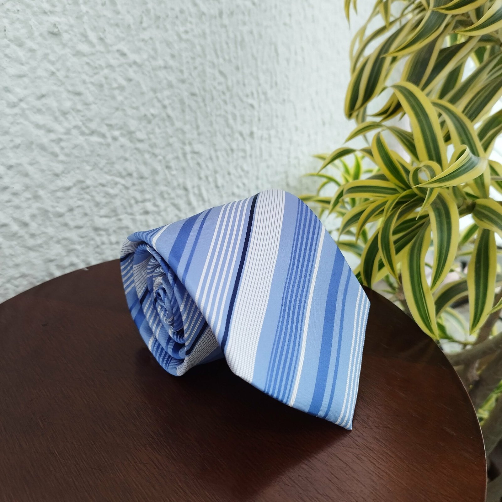 Gravata de Seda Azul - Imagem 2