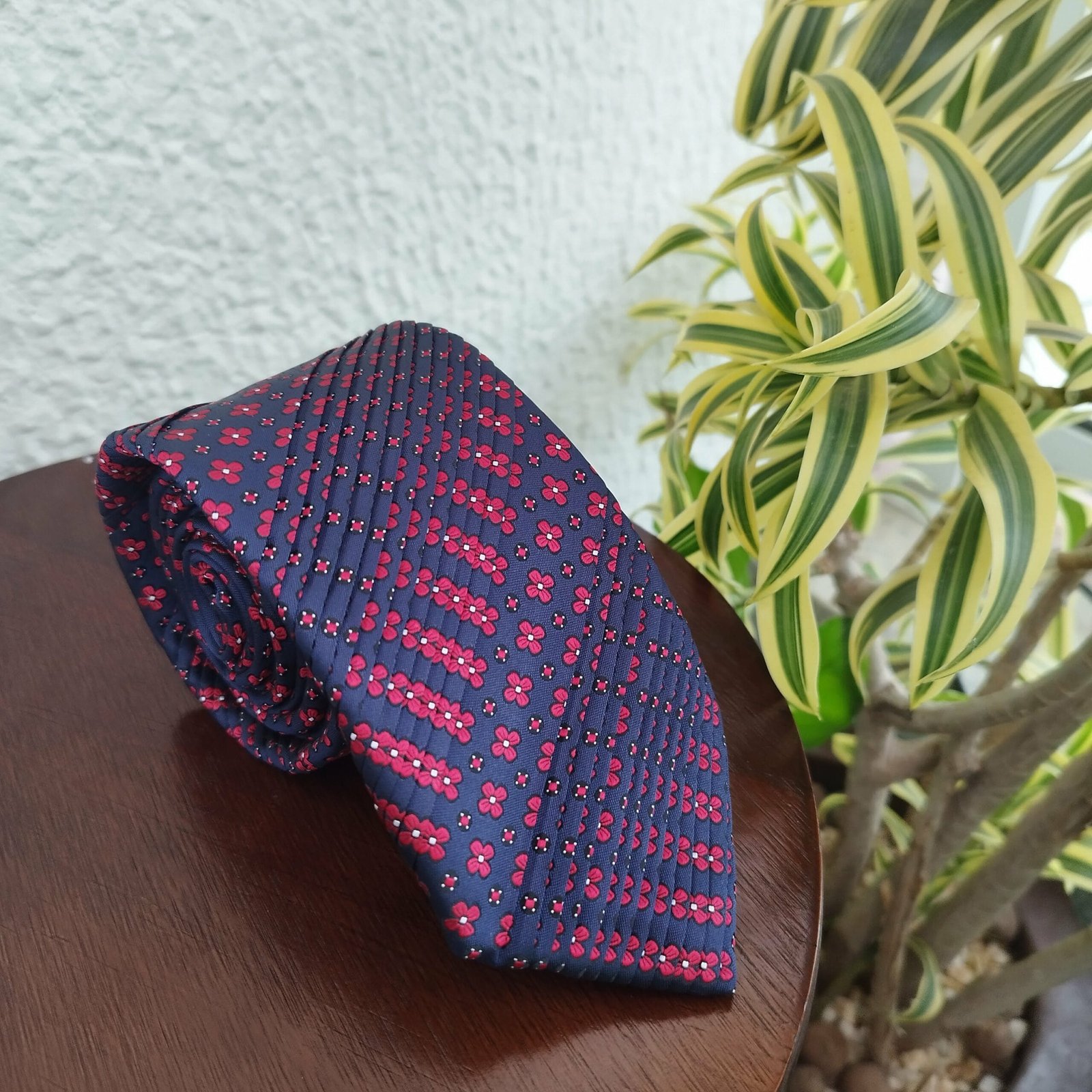 Gravata Drapeada Azul - Imagem 2