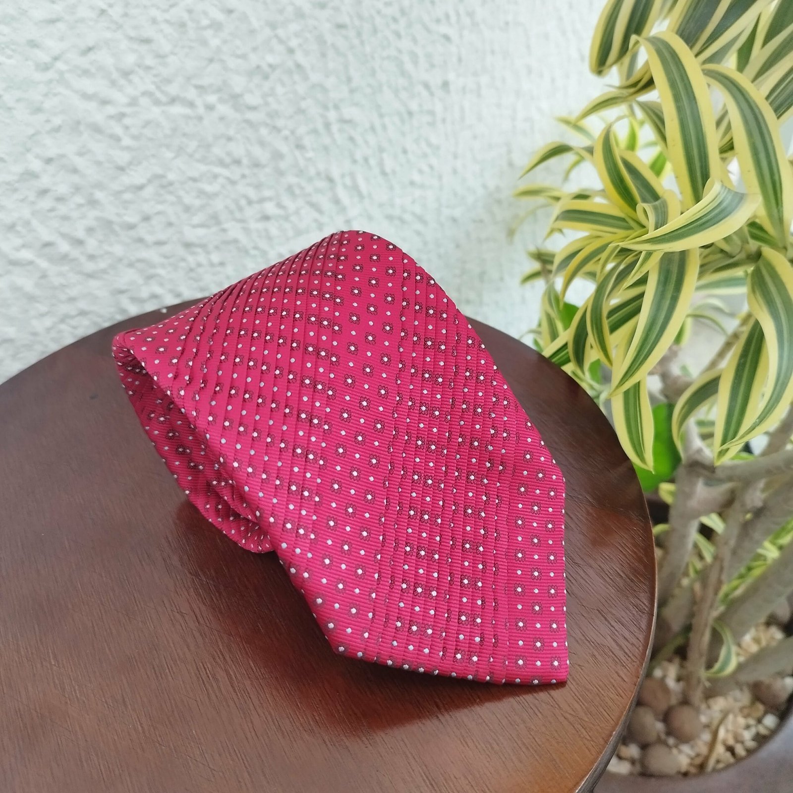 Gravata Drapeada Vermelha - Imagem 3