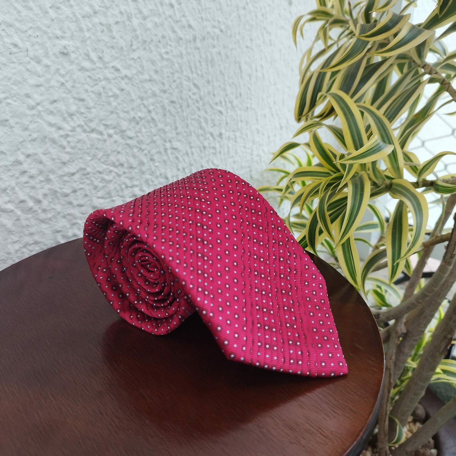 Gravata Drapeada Vermelha - Imagem 2