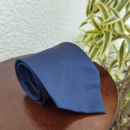 Gravata de Seda Azul - Imagem 2