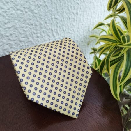 Gravata de Seda Amarela - Imagem 3