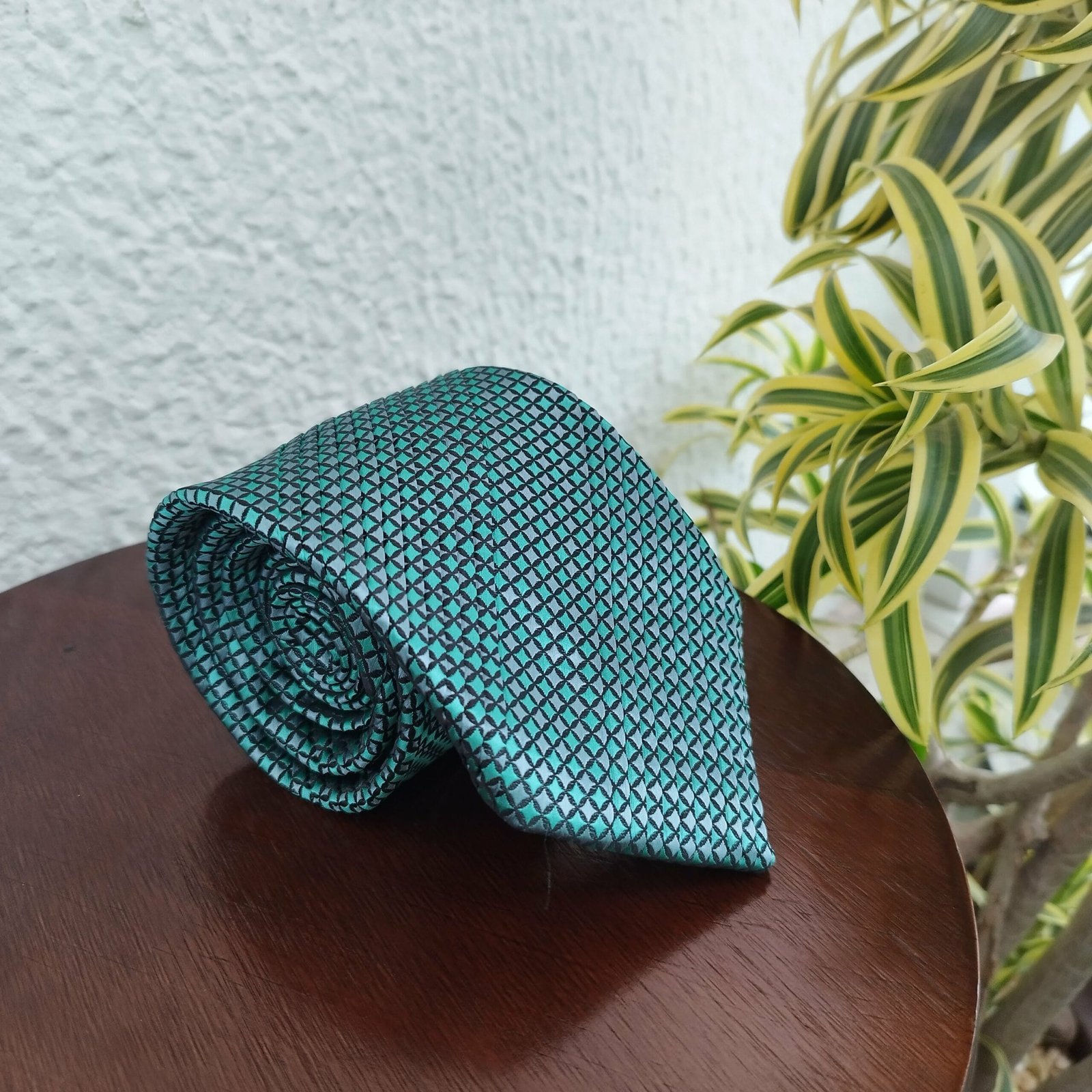 Gravata Drapeada Verde - Imagem 2