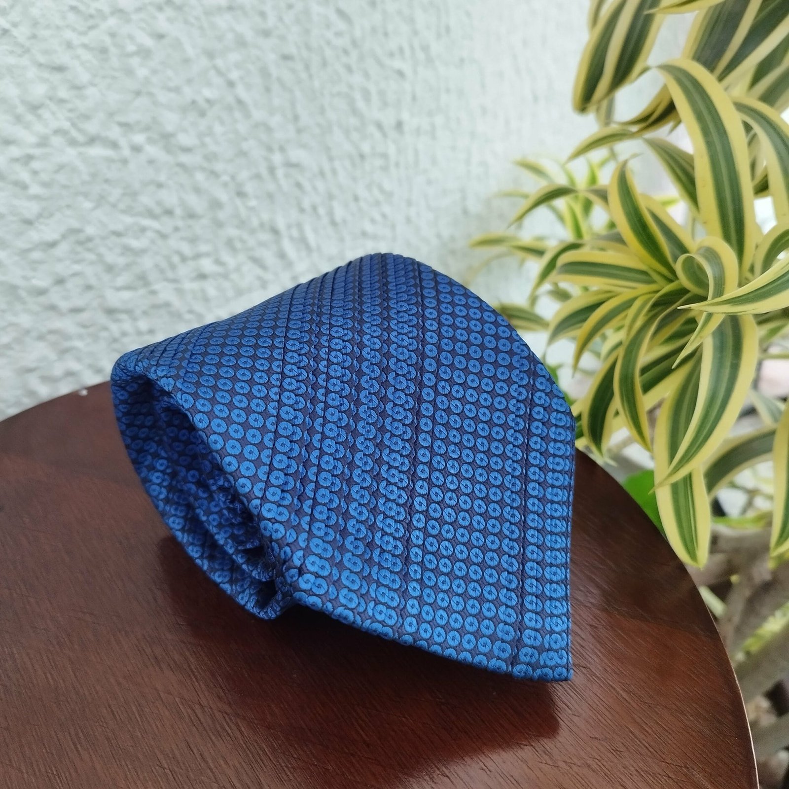 Gravata Drapeada Azul - Imagem 2