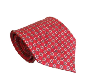 Gravata de Seda Vermelha