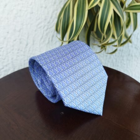 Gravata de Seda Azul - Imagem 2