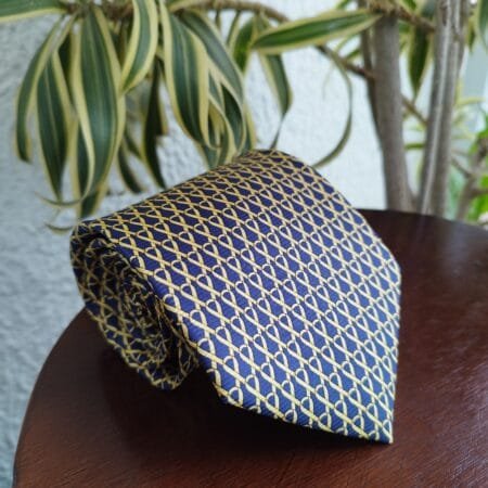 Gravata de Seda Azul - Imagem 3