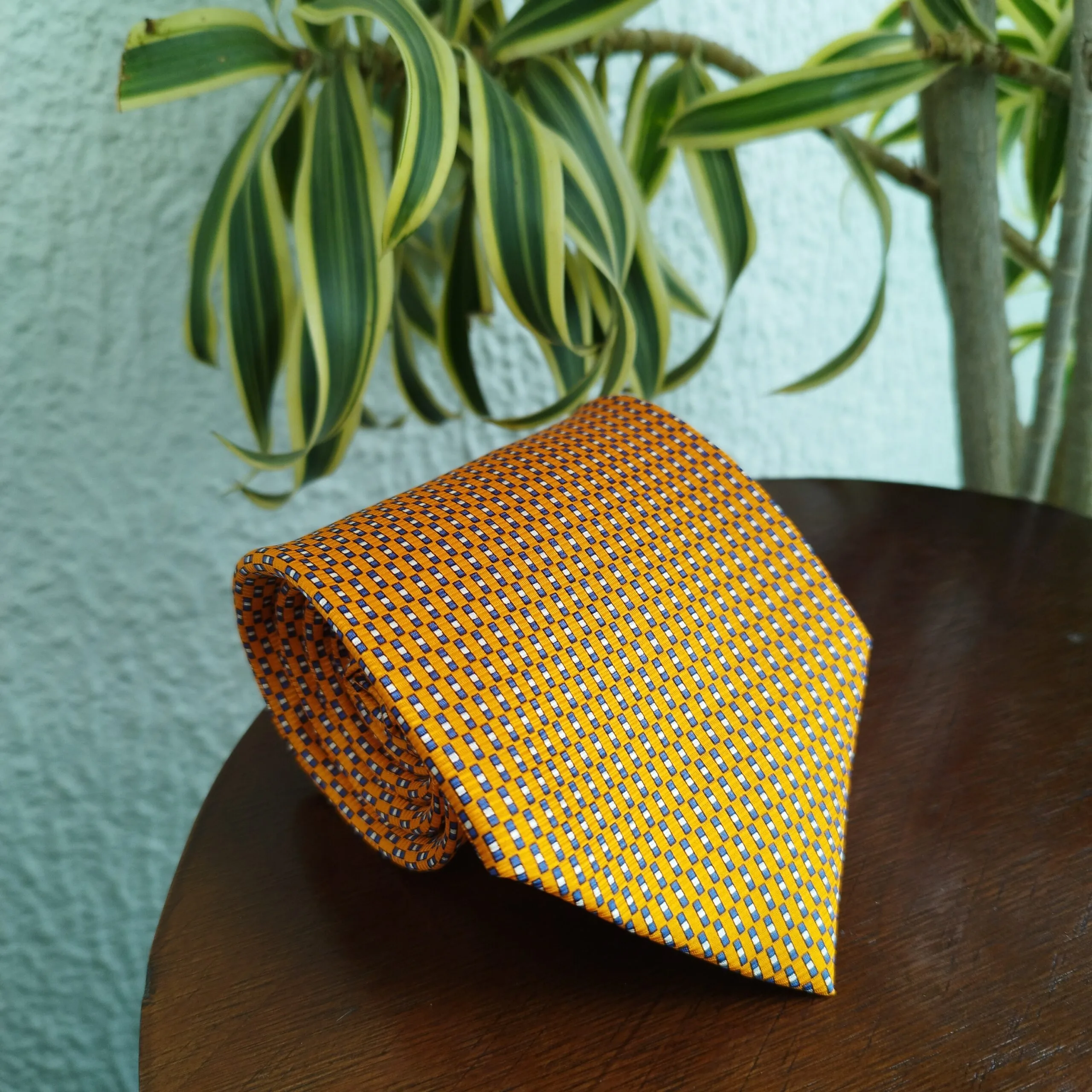 Gravata de Seda Laranja - Imagem 2