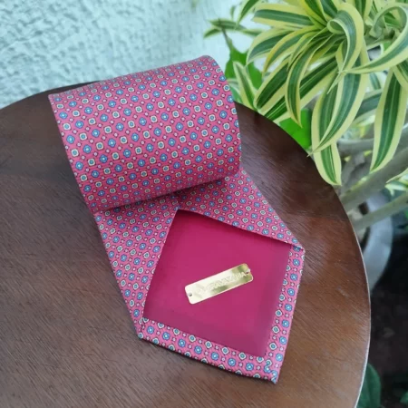 Gravata de Seda Rosa - Imagem 3
