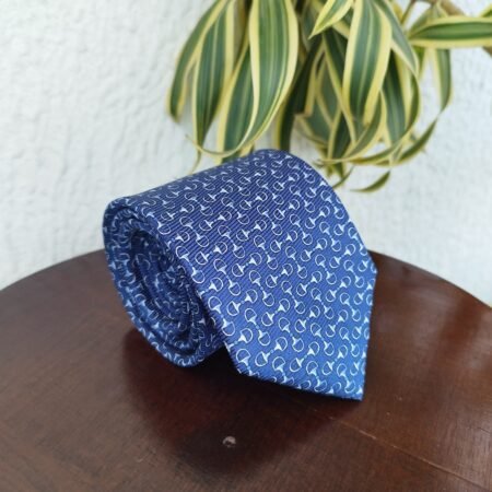 Gravata de Seda Azul - Imagem 2