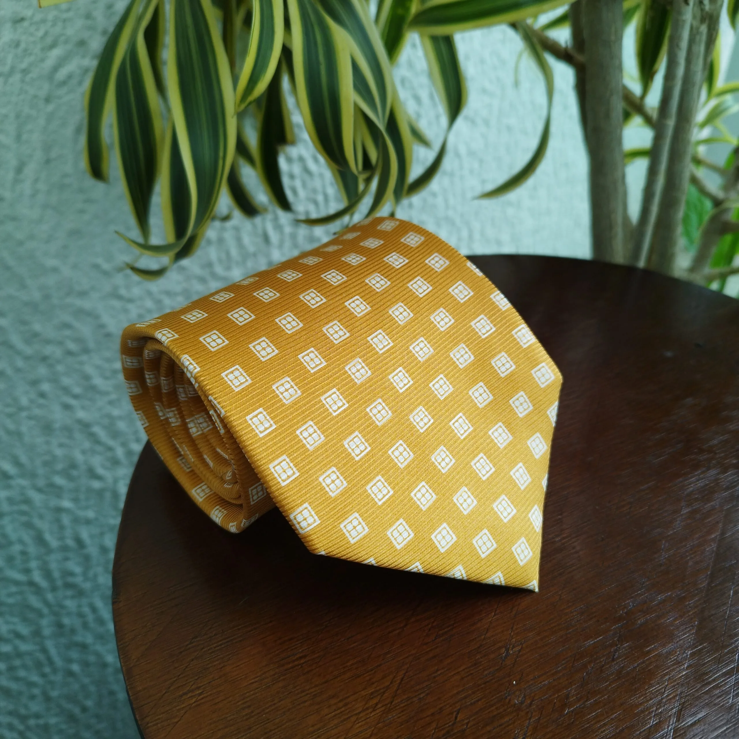 Gravata de Seda Laranja - Imagem 2