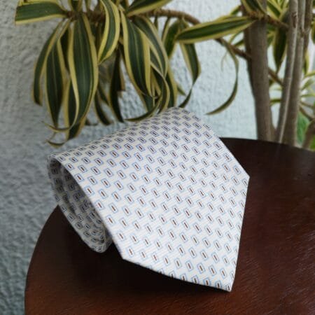 Gravata de Seda Off White - Imagem 3