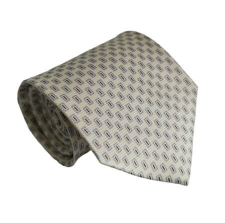 Gravata de Seda Off White