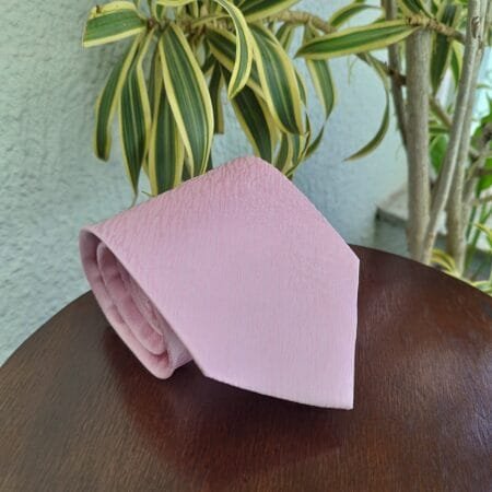 Gravata de Seda Rosa - Imagem 2
