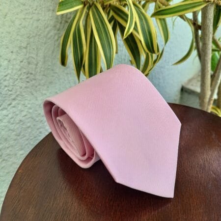 Gravata de Seda Rosa - Imagem 2