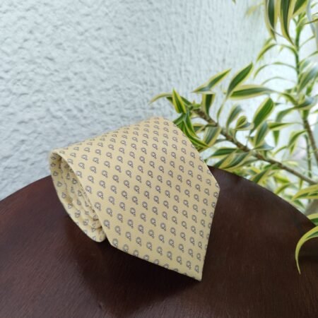 Gravata de Seda Amarela - Imagem 2
