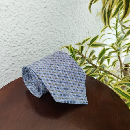 Gravata de Seda Azul - Imagem 2