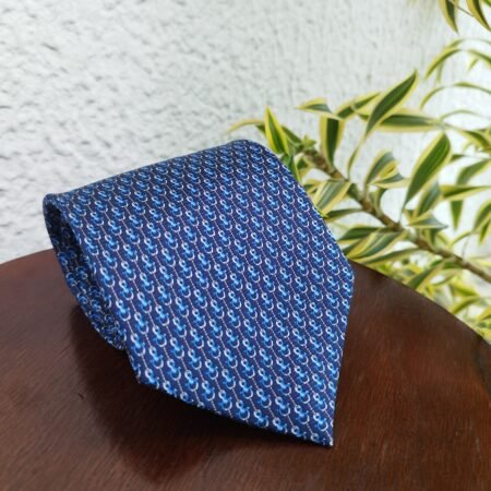 Gravata de Seda Azul - Imagem 2