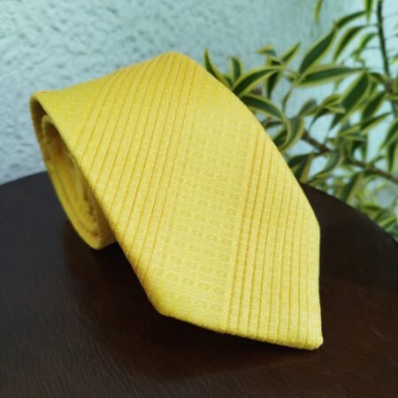Gravata Drapeada Amarela - Imagem 2