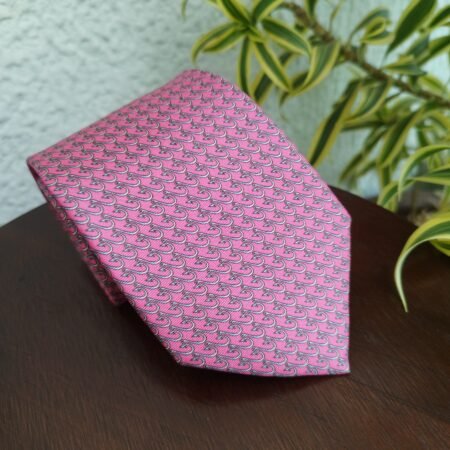 Gravata de Seda Rosa - Imagem 2