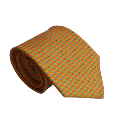 Gravata de Seda Laranja