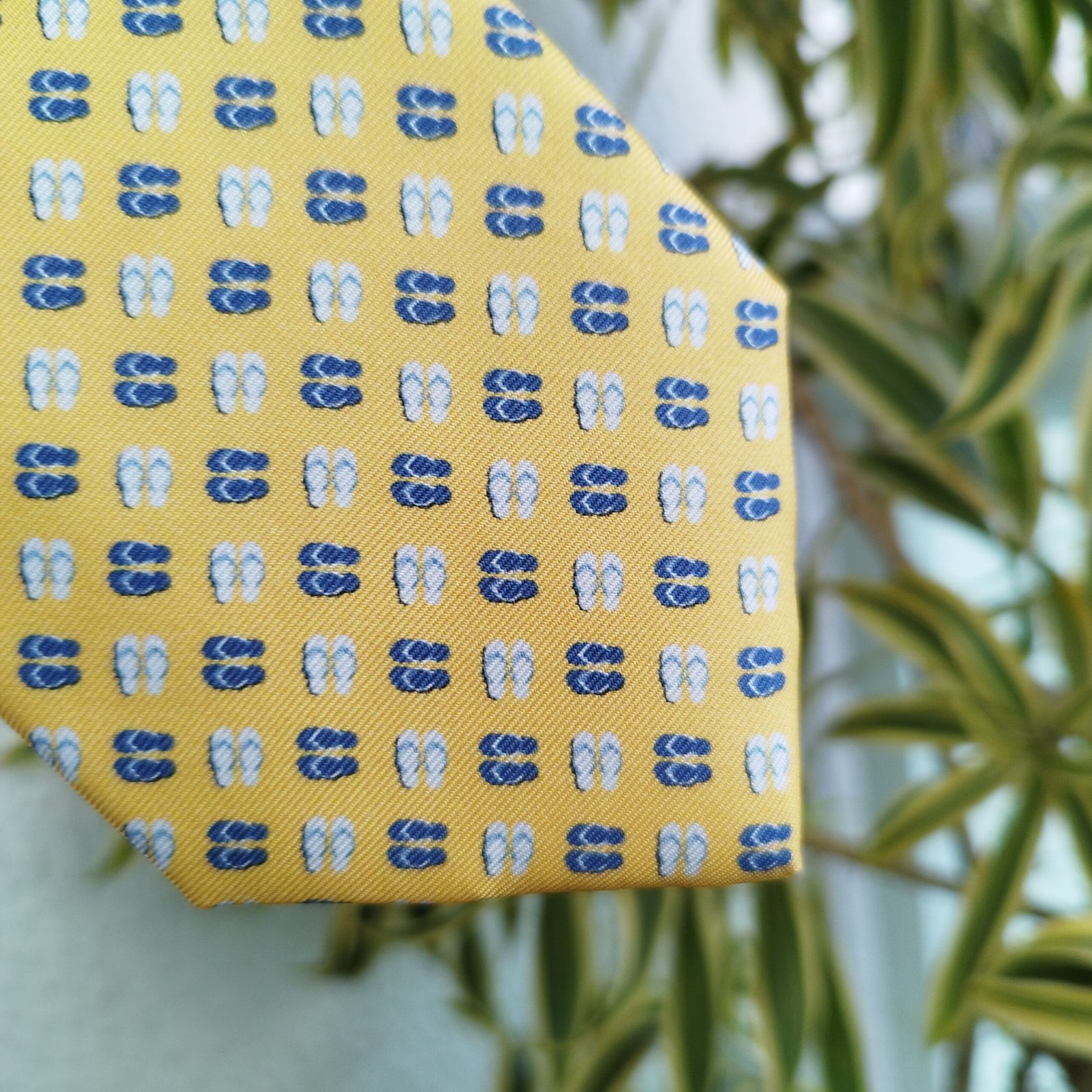 Gravata de Seda Amarela - Imagem 2