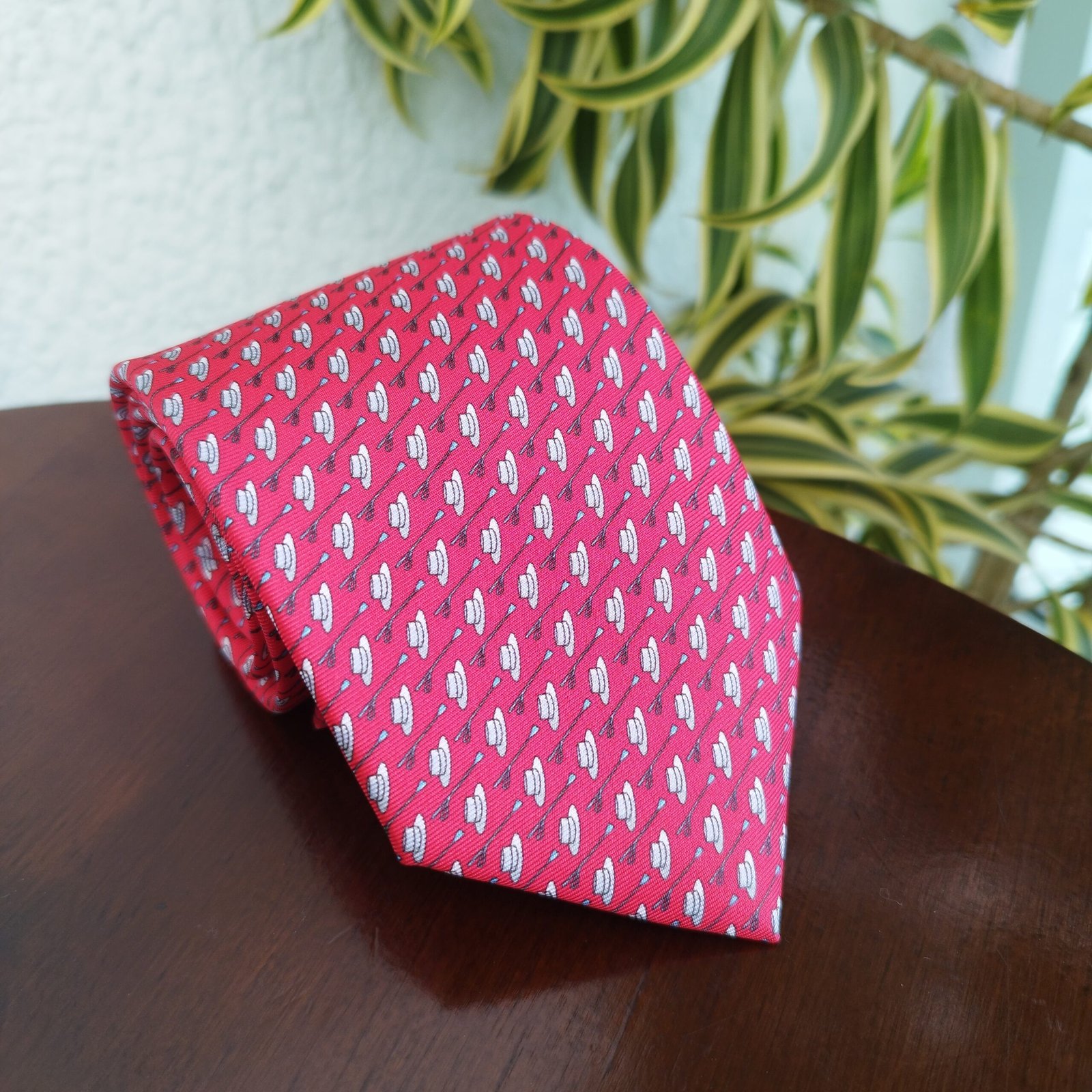 Gravata de Seda Vermelha - Imagem 2