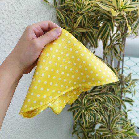 Lenço de Bolso de Cetim de Seda
