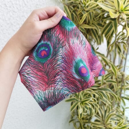 Lenço de Bolso de Cetim de Seda