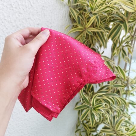 Lenço de Bolso de Cetim de Seda