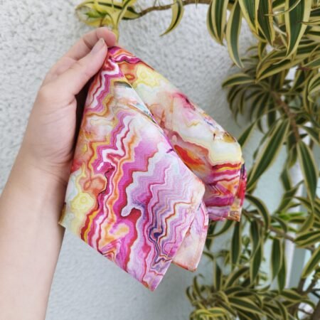 Lenço de Bolso de Cetim de Seda