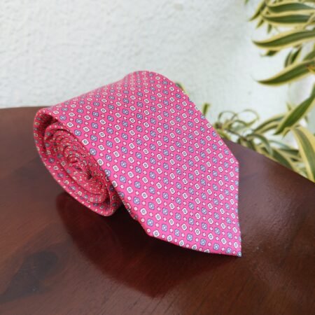 Gravata de Seda Rosa - Imagem 2