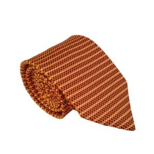 Gravata de Seda Laranja