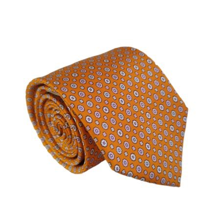Gravata de Seda Laranja