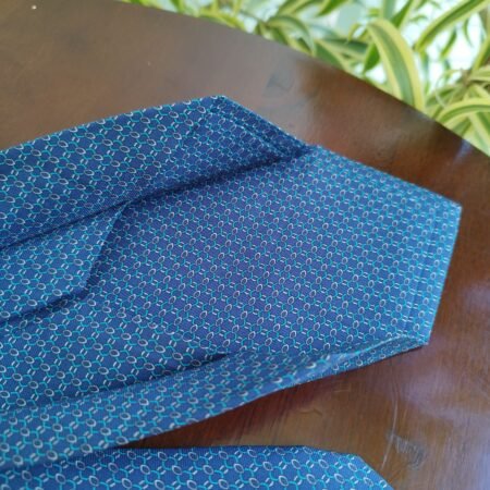 Gravata de 7 Dobras Azul - Imagem 3