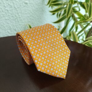 Gravata de Seda Laranja