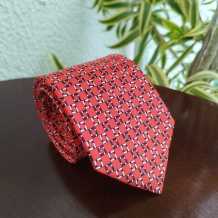 Gravata de Seda Laranja - Imagem 2