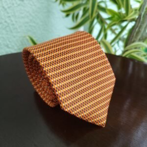 Gravata de Seda Laranja