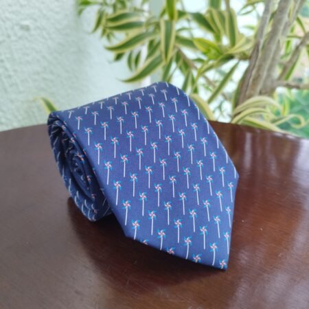 Gravata de Seda Azul - Imagem 2