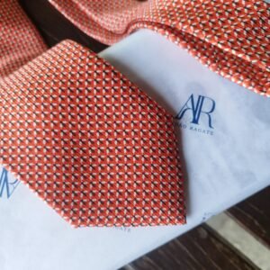 Gravata de Seda Laranja