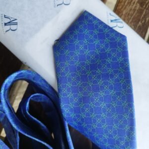 Gravata de Seda Azul