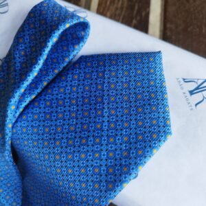 Gravata de Seda Azul