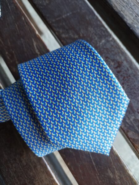 Gravata de Seda Azul - Imagem 2
