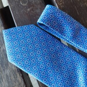 Gravata de Seda Azul